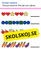 Fortsätt mönstret - Fk - Åk 2