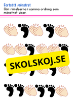 Fortsätt mönstret - Fk - Åk 2