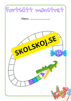 Fortsätt mönstret - Godistema
