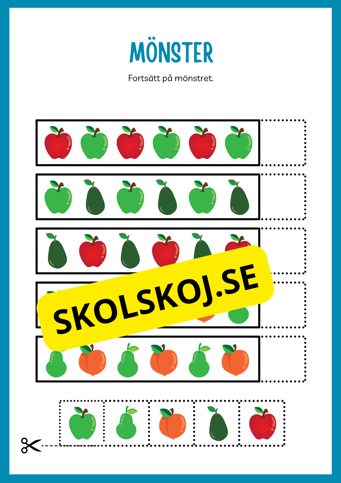 Fortsätt på mönstret