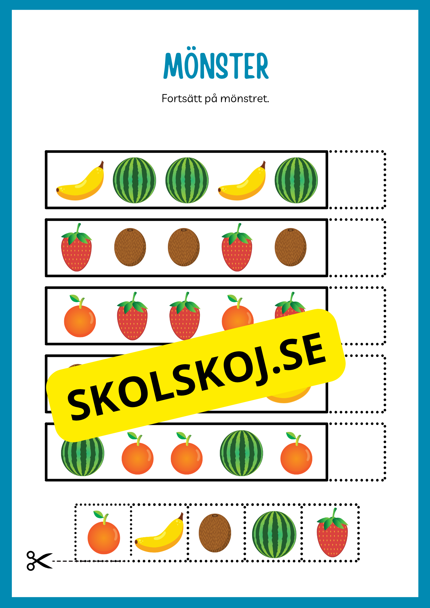 Fortsätt på mönstret