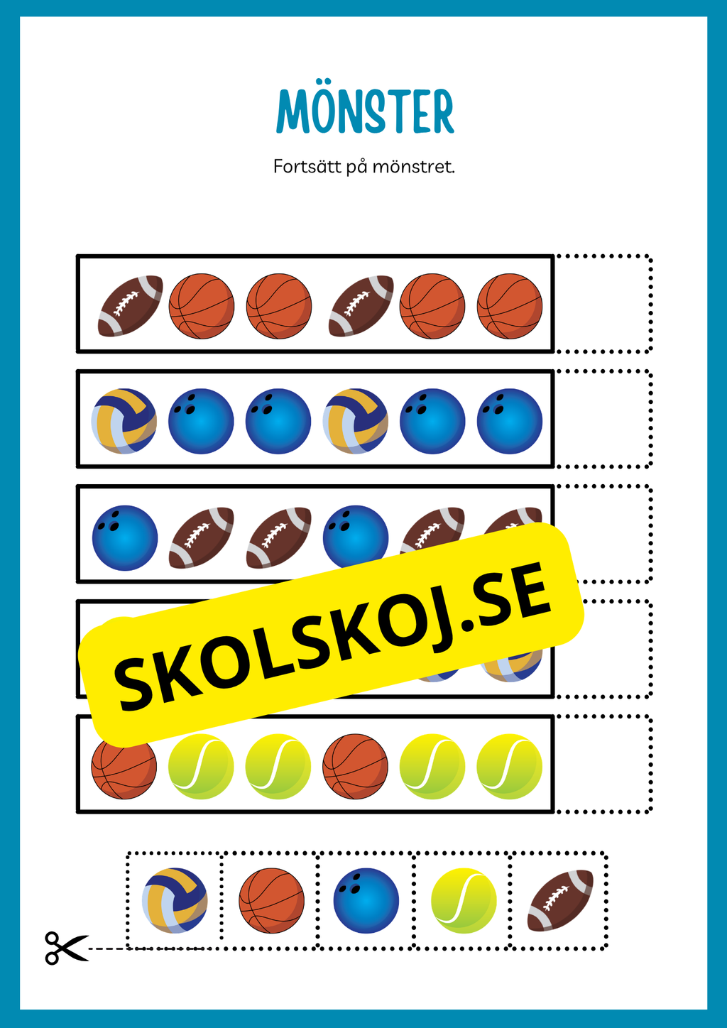 Fortsätt på mönstret