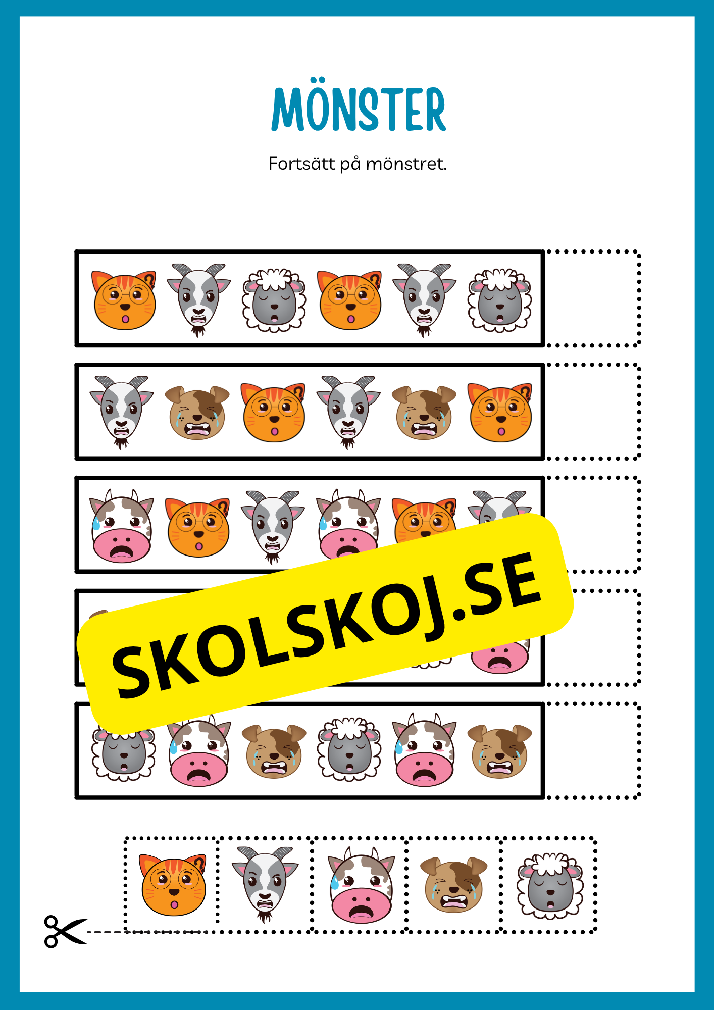Fortsätt på mönstret