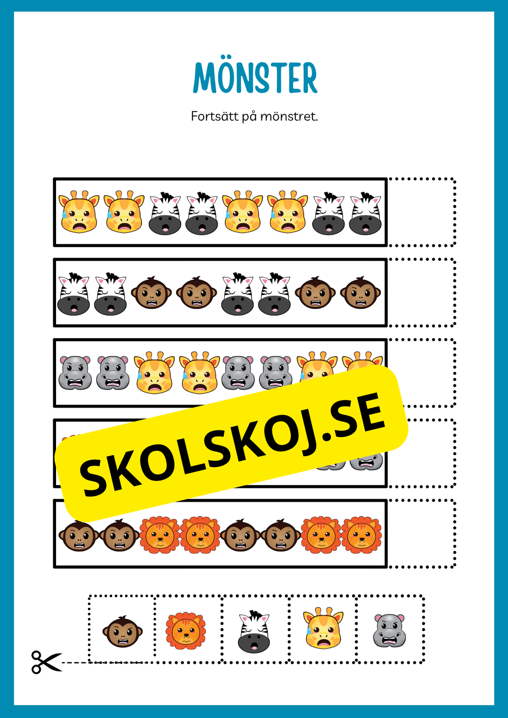 Fortsätt på mönstret
