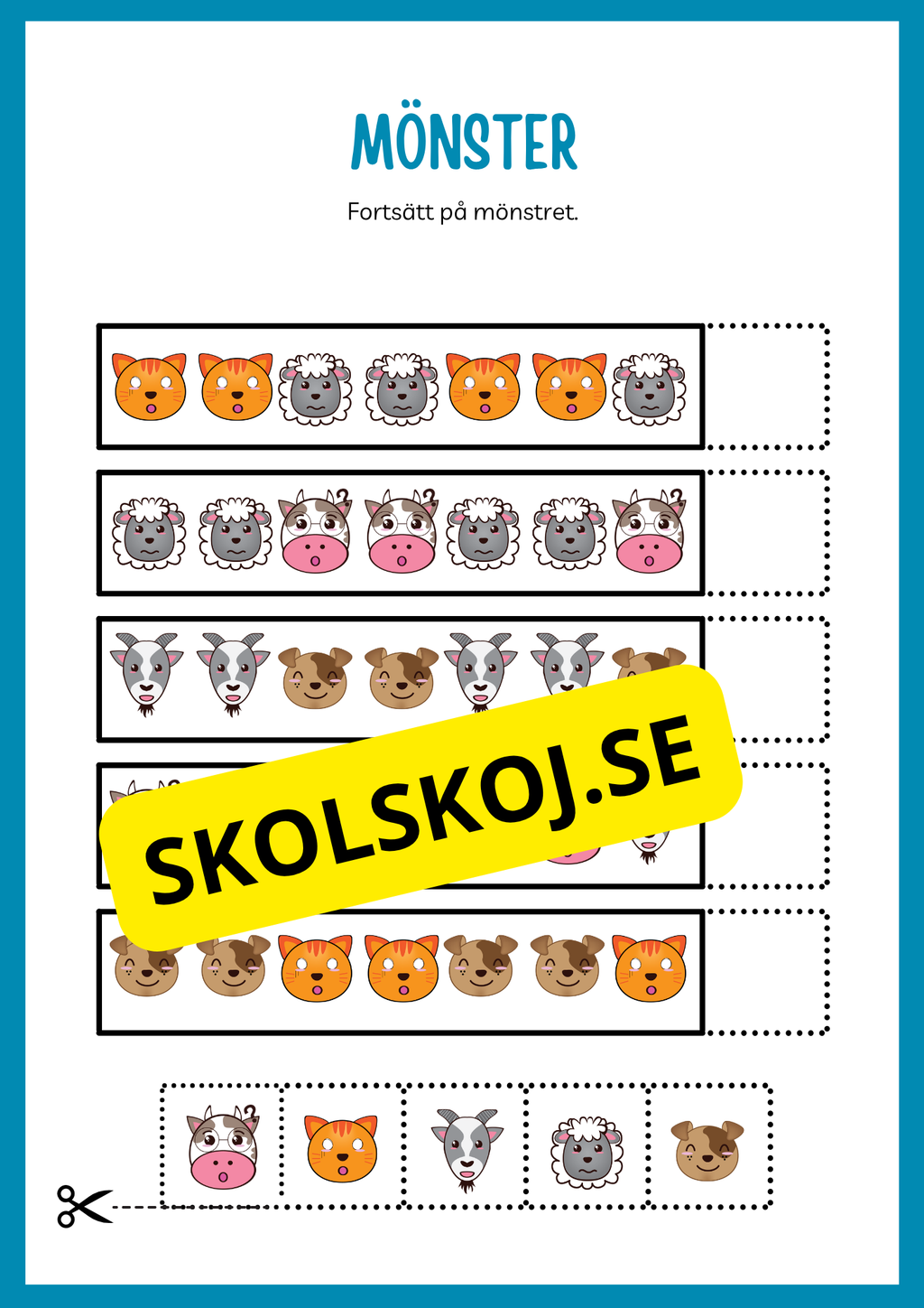 Fortsätt på mönstret