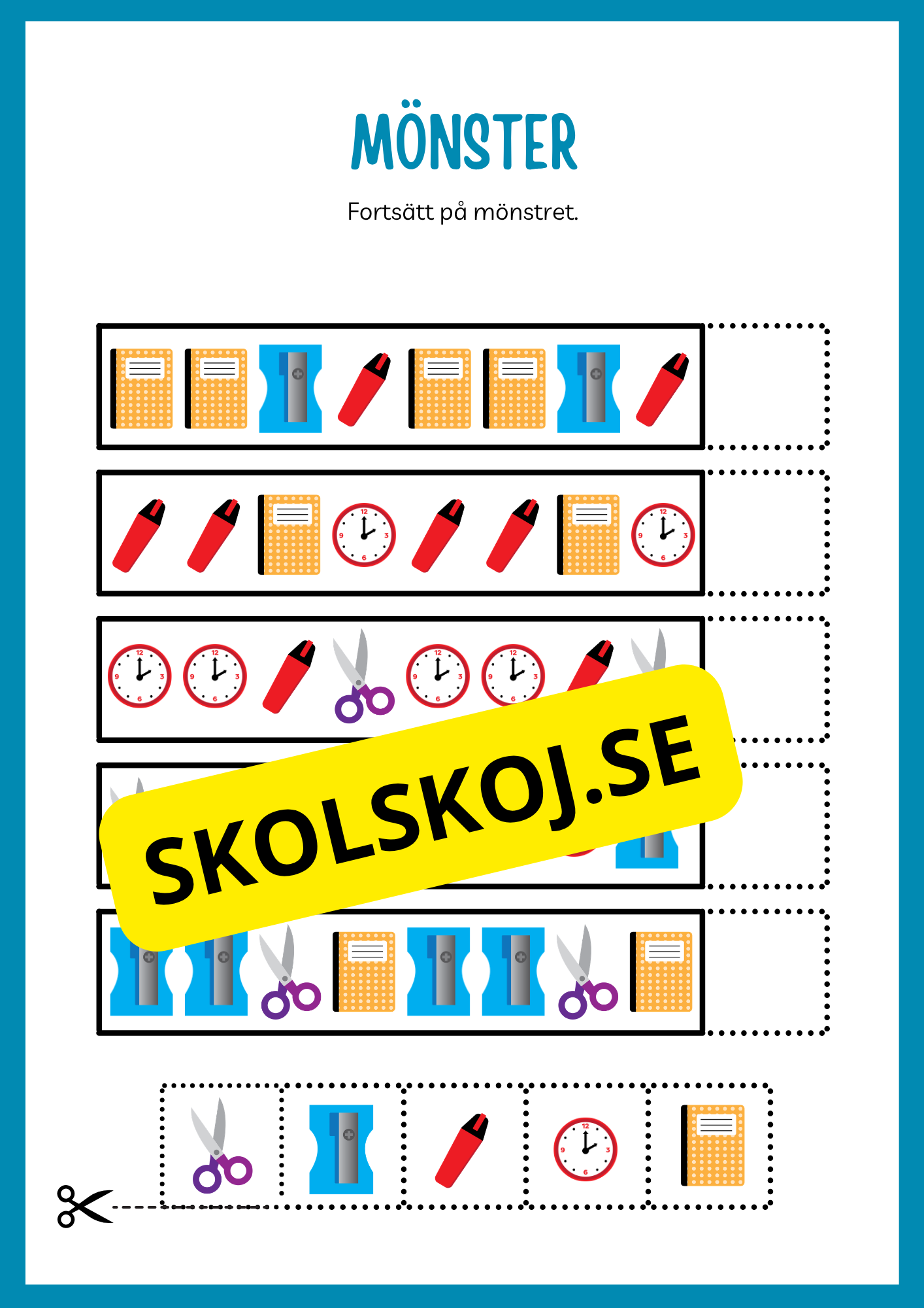 Fortsätt på mönstret