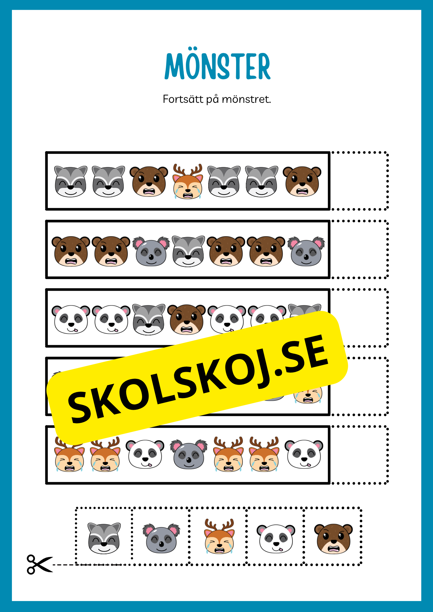 Fortsätt på mönstret