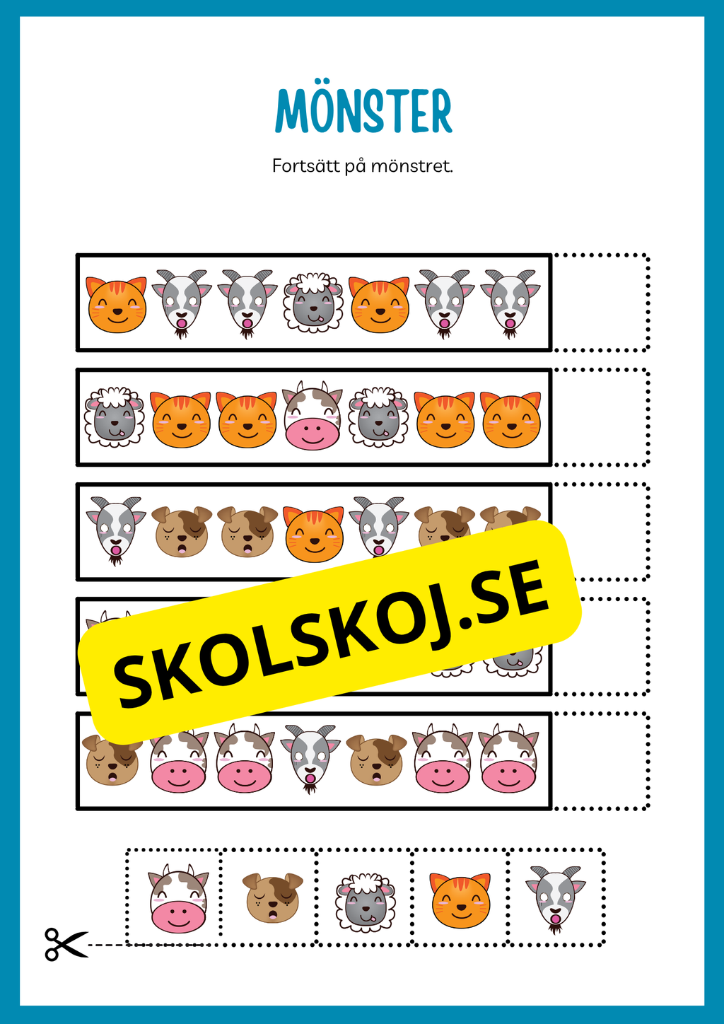 Fortsätt på mönstret
