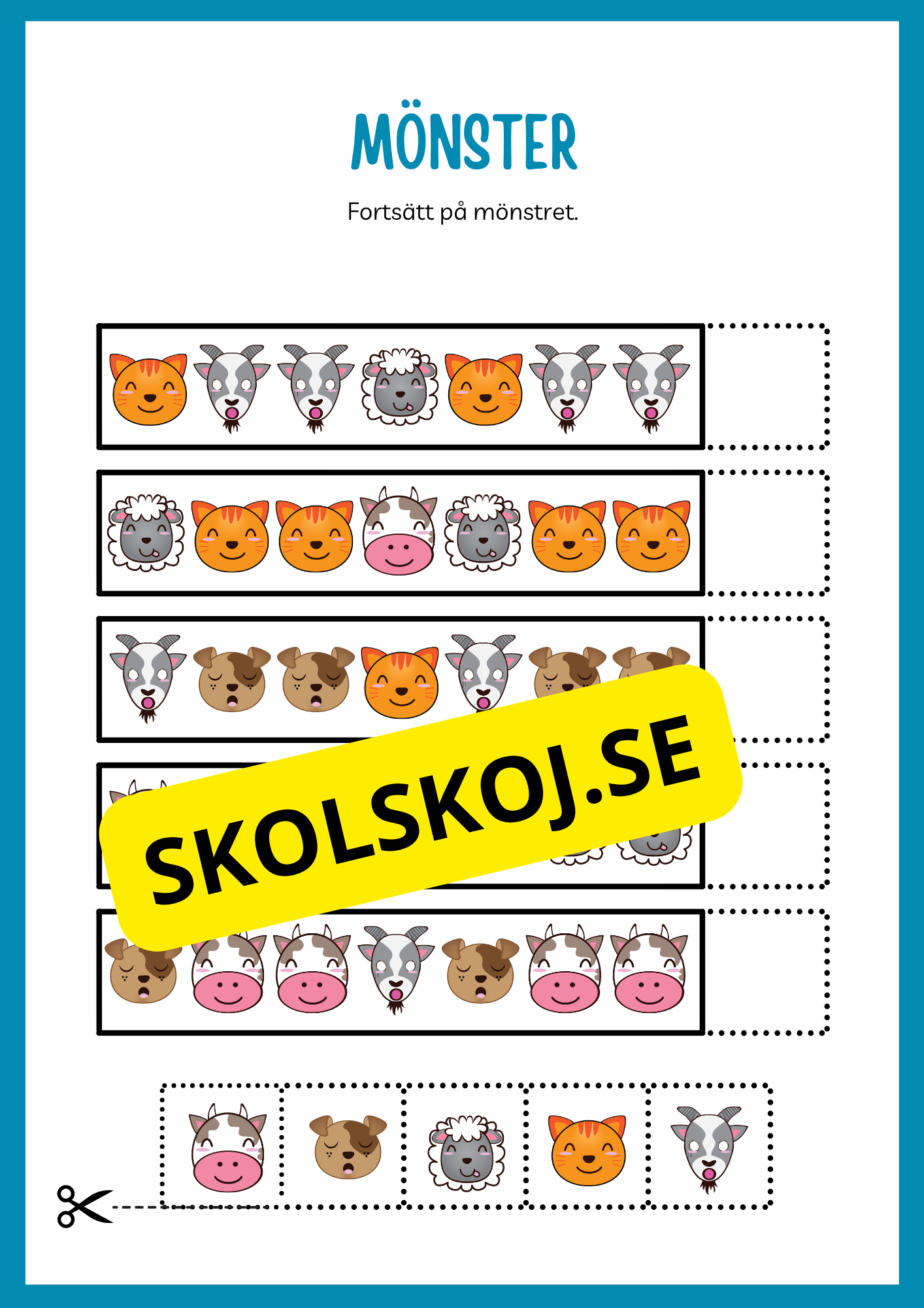Fortsätt på mönstret