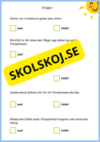 Fotosyntes - Växternas energi - Årskurs 4 - 6