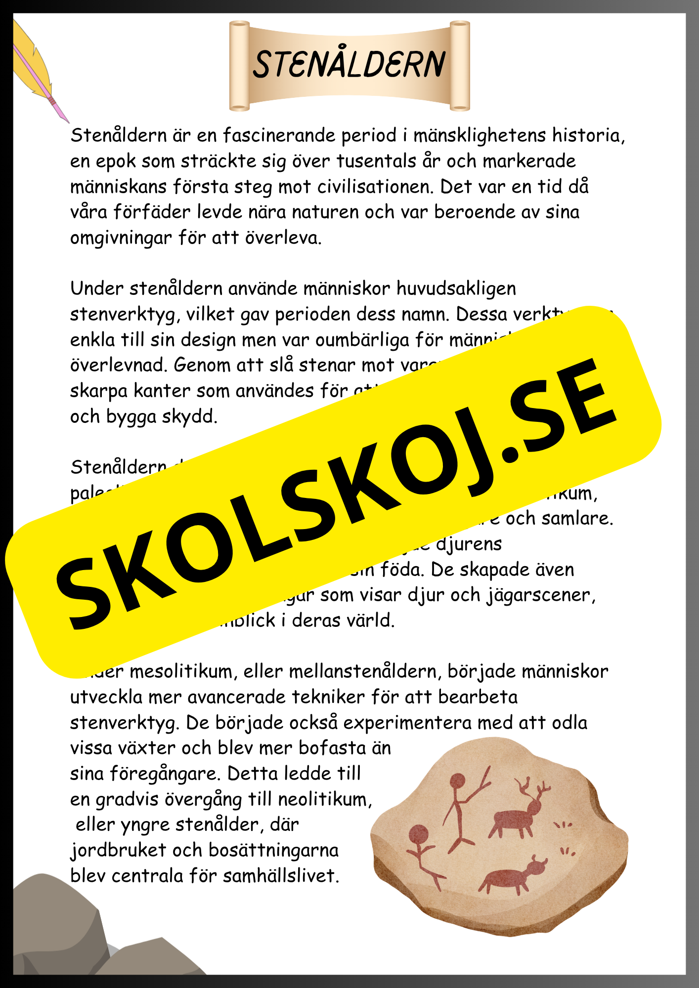 Från sten- till järnåldern