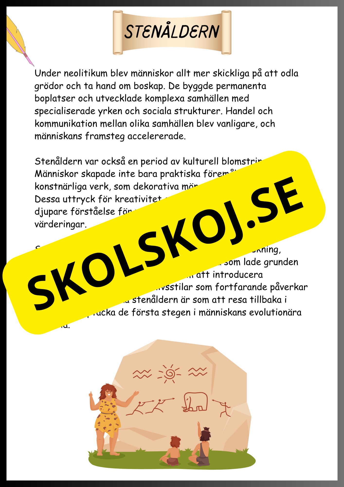 Från sten- till järnåldern