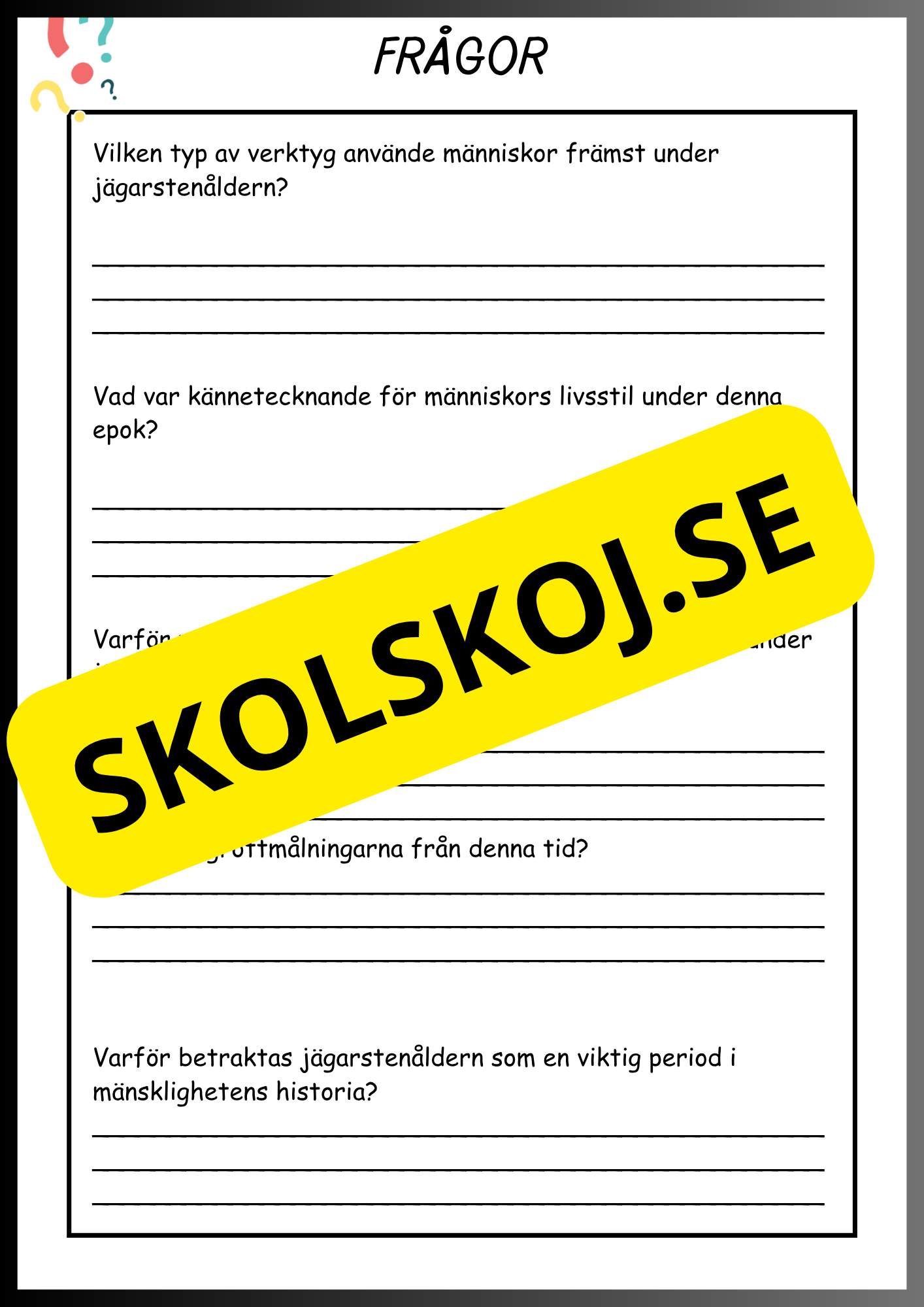Från sten- till järnåldern