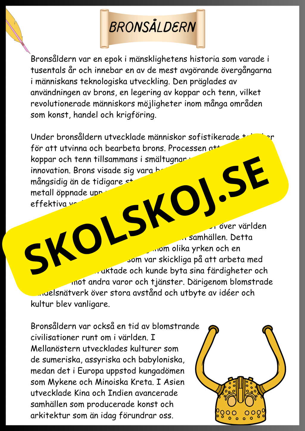 Från sten- till järnåldern