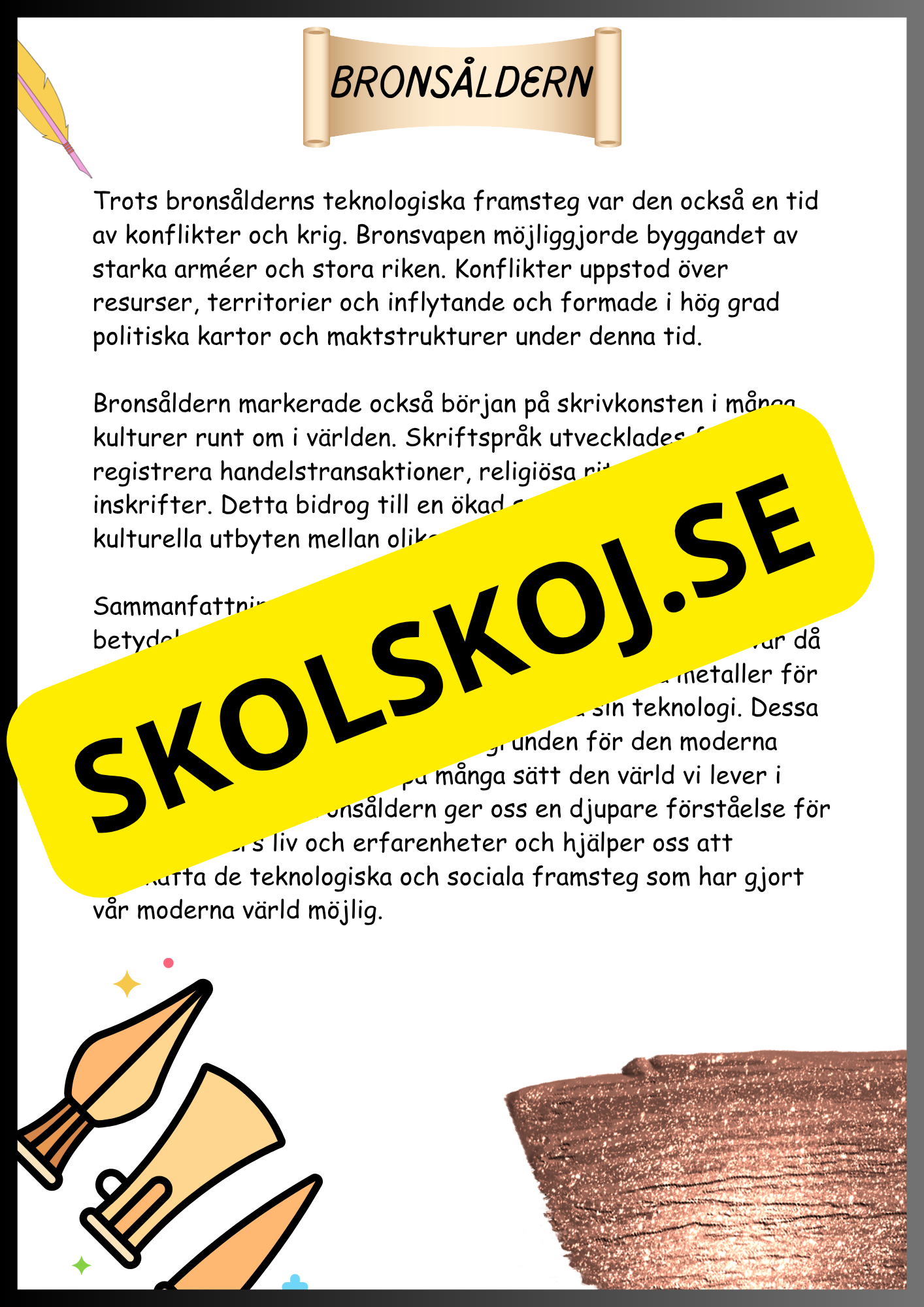 Från sten- till järnåldern