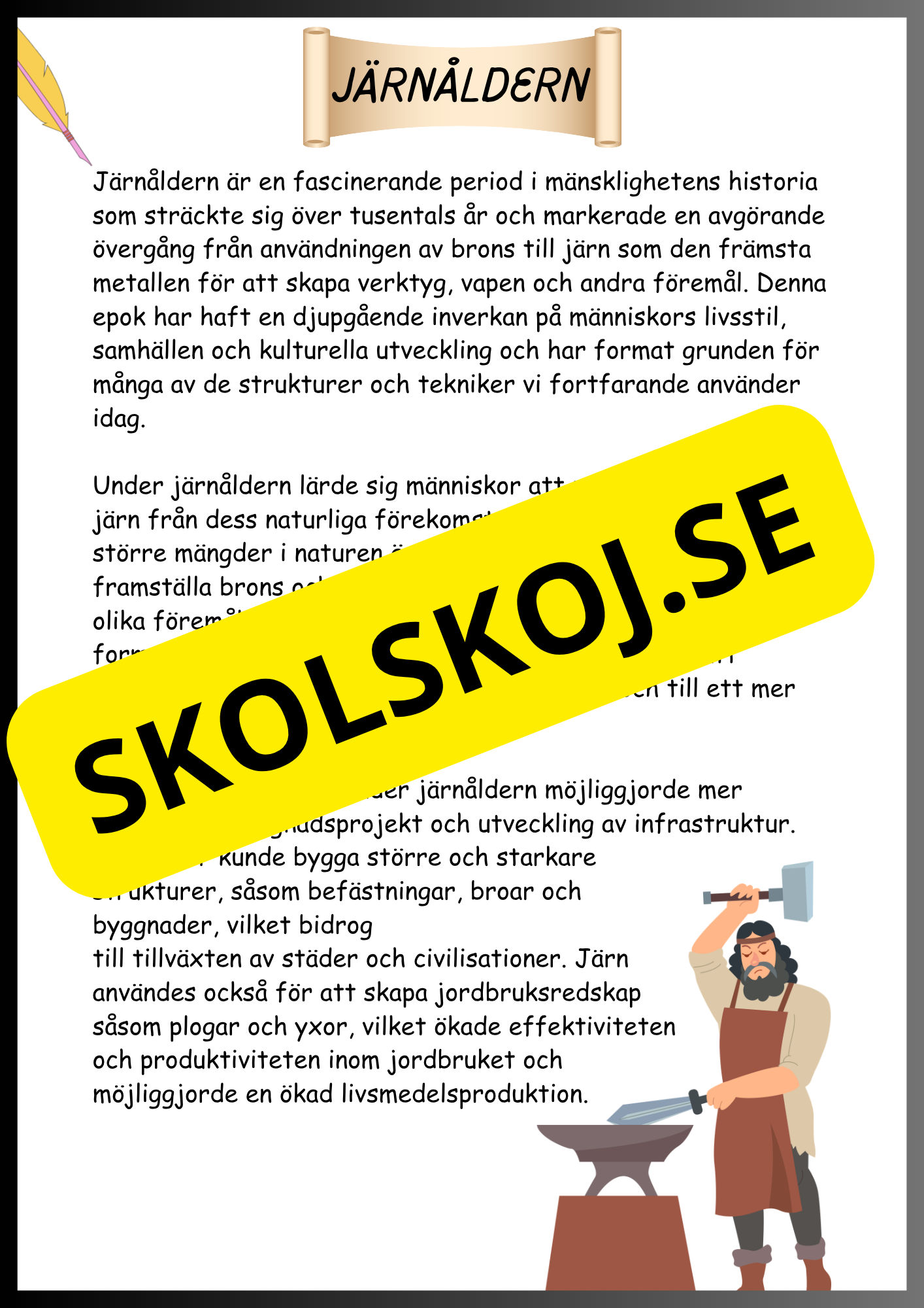 Från sten- till järnåldern