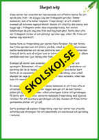 Fröspridning på hösten - Årskurs 4