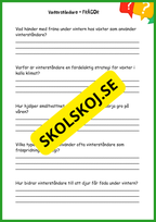 Fröspridning på hösten - Årskurs 4