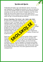 Fröspridning på hösten - Årskurs 4