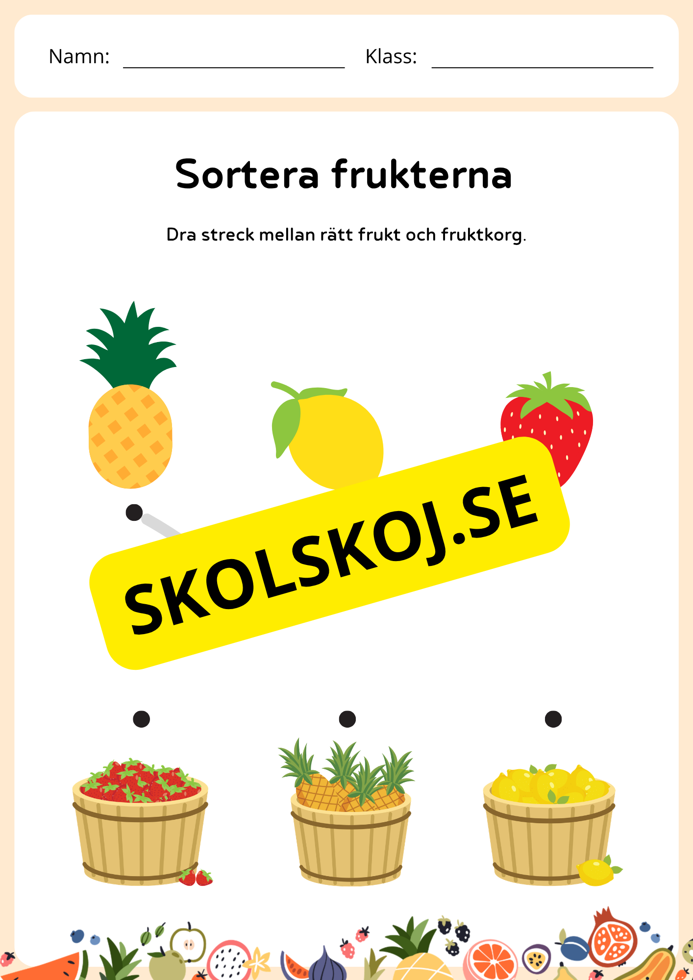Fruktgeometri - Förskola - Årskurs 1