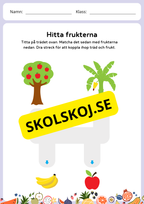 Fruktgeometri - Förskola - Årskurs 1