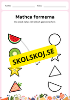 Fruktgeometri - Förskola - Årskurs 1