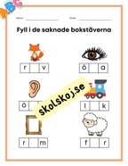 Fyll i de saknade bokstäverna