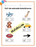 Fyll i de saknade bokstäverna