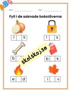 Fyll i de saknade bokstäverna