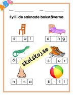 Fyll i de saknade bokstäverna