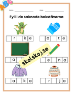 Fyll i de saknade bokstäverna