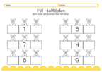 Fyll i talföljden