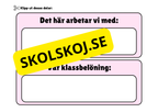 Gemensam klassbelöning