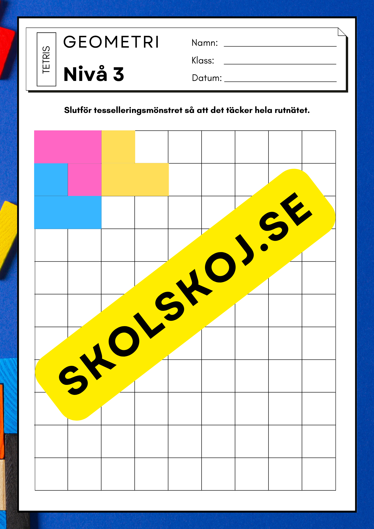 Geometri Tetris - Nivå 3