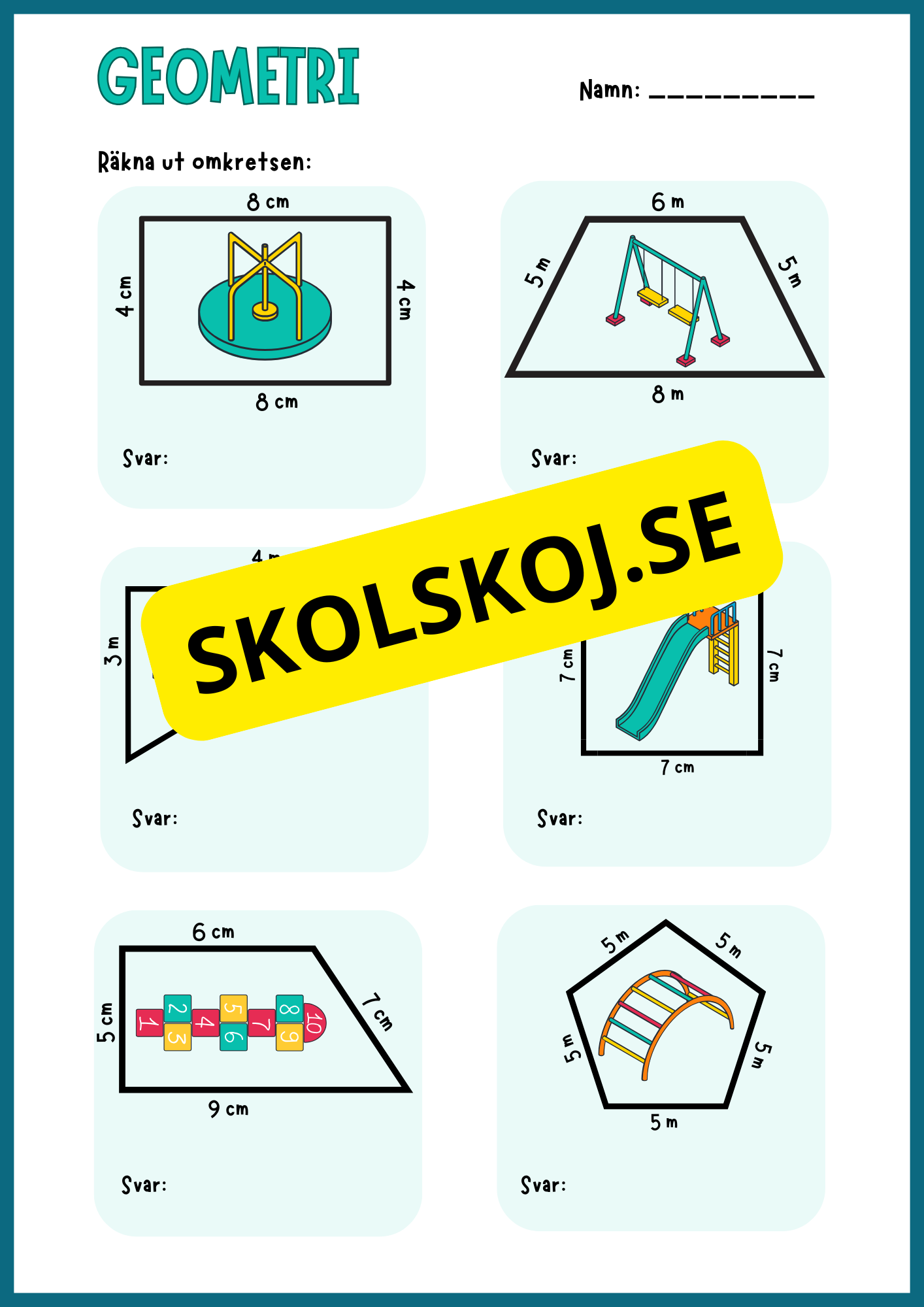 Geometri - Area och omkrets