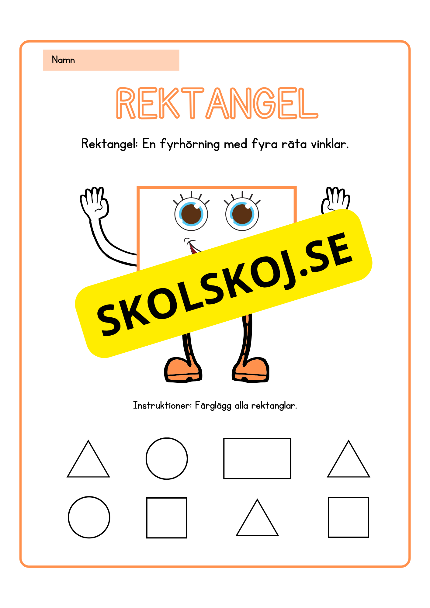 Geometriska former - Häfte