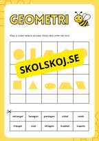Geometriska former - Häfte (7 sidor)