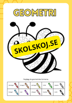 Geometriska former - Häfte (7 sidor)
