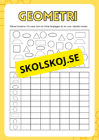 Geometriska former - Häfte (7 sidor)