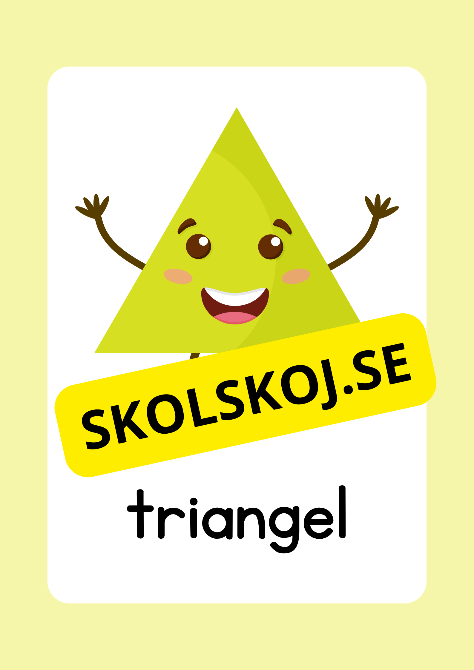 Geometriska former - Väggkort