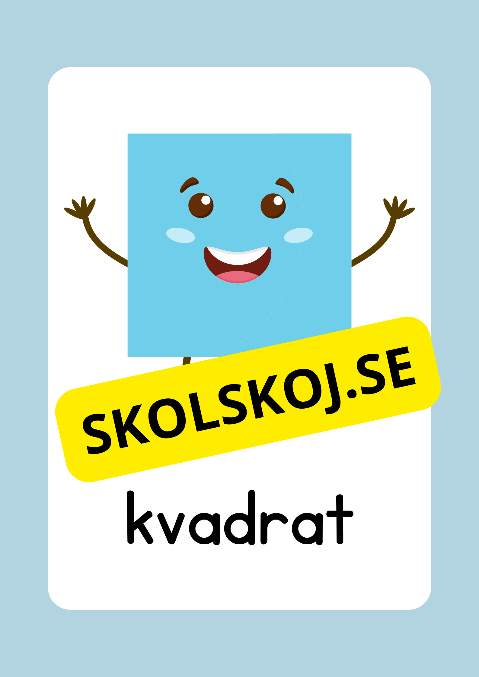 Geometriska former - Väggkort