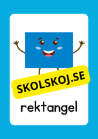 Geometriska former - Väggkort