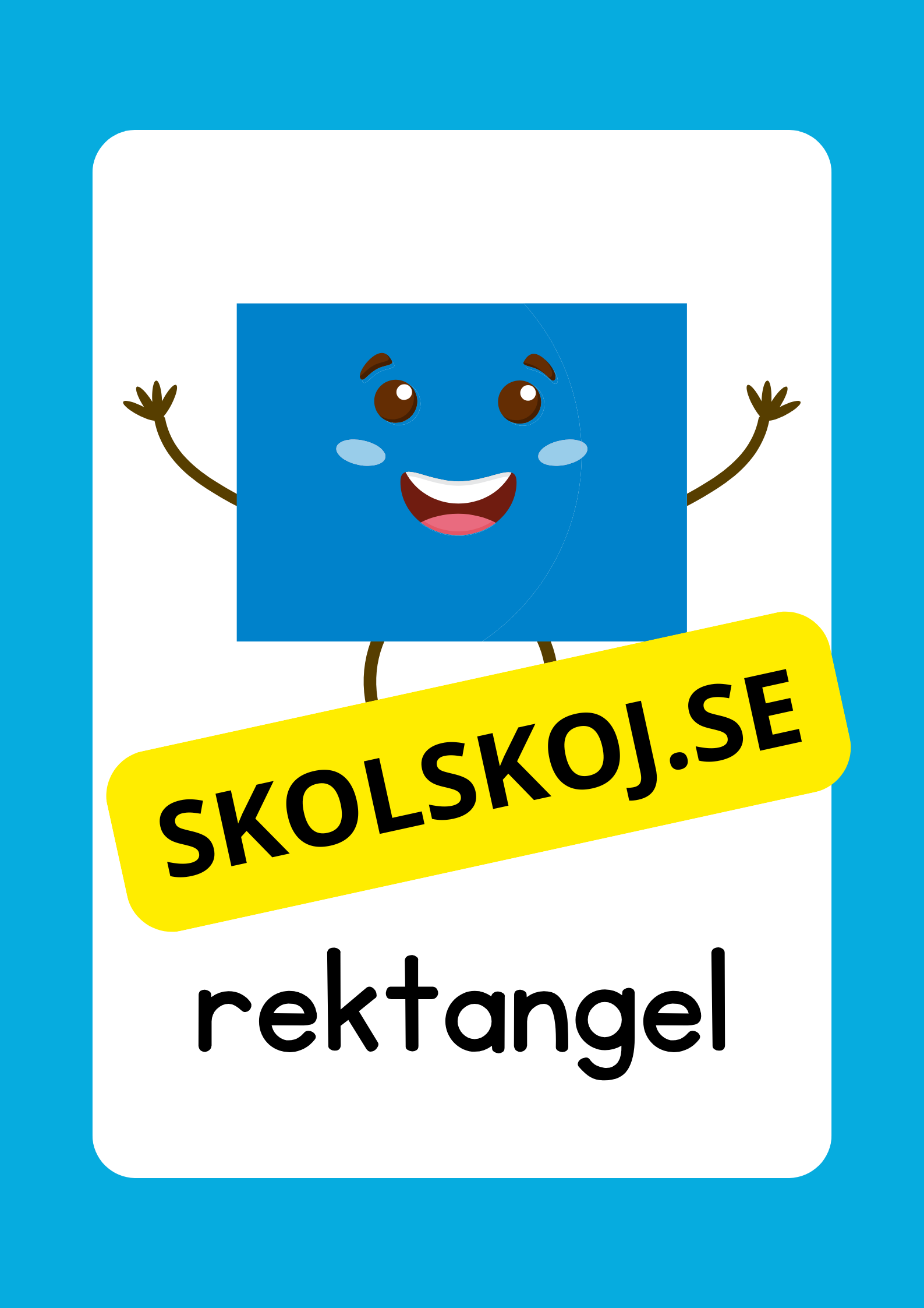 Geometriska former - Väggkort