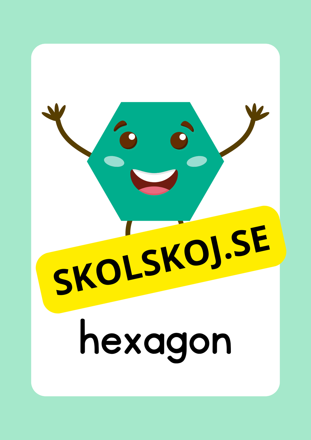 Geometriska former - Väggkort