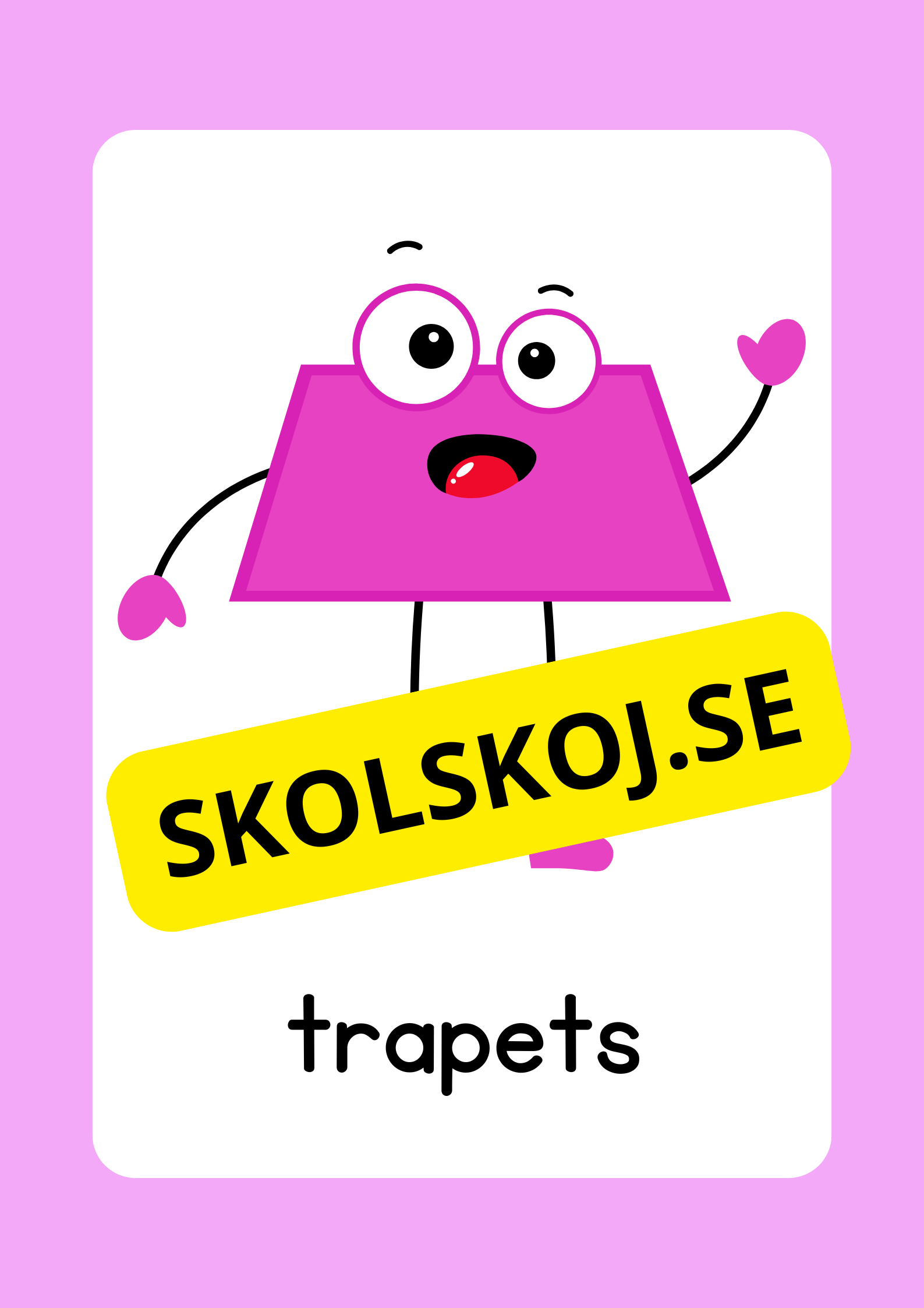 Geometriska former - Väggkort