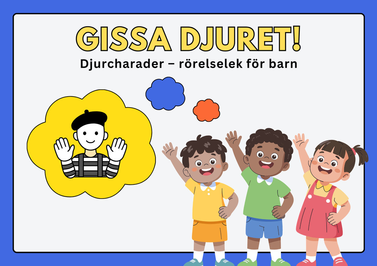 Gissa djuret - Djurcharader