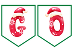 God Jul - Vimplar (2 olika varianter) A5