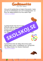 Godismatte - Årskurs 3 - 4