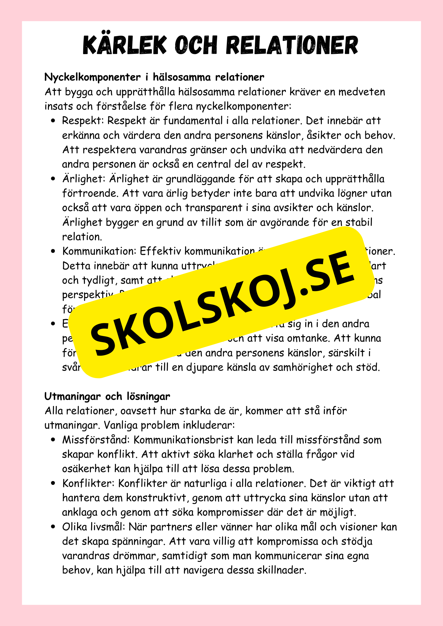 Grunderna i hälsa - NO - Årskurs 5 - 6