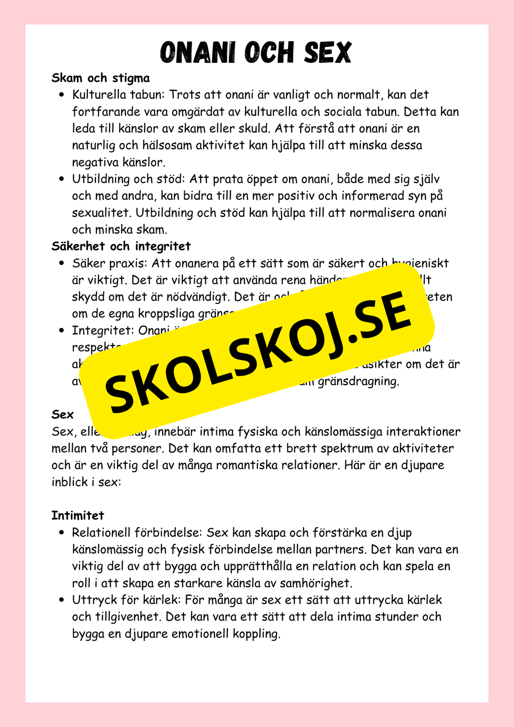 Grunderna i hälsa - NO - Årskurs 5 - 6